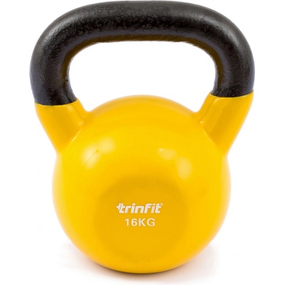 TRINFIT Kettlebell kov / vinyl 16 kg