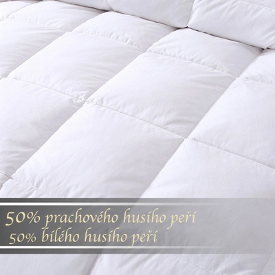 Polštáře a peřiny.cz Péřová přikrývka Comfort Bílá 140x220