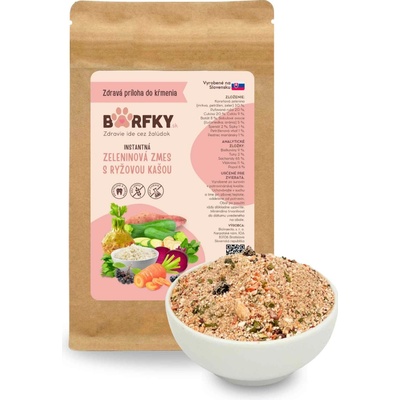 Barfky INSTANTNÁ ZELENINOVÁ ZMES S RYŽOU - príloha na každý deň Hmotnosť: 500 g