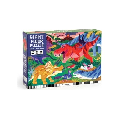 Mudpuppy Abrams Mighty Dinosaurs Giant Floor Kaley McKean 48 Piece