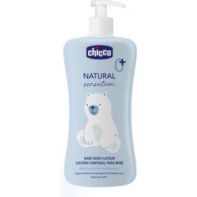 CHICCO mléko tělové Natural Sensation s bambuckým máslem a vitaminem E 500 ml 0m+