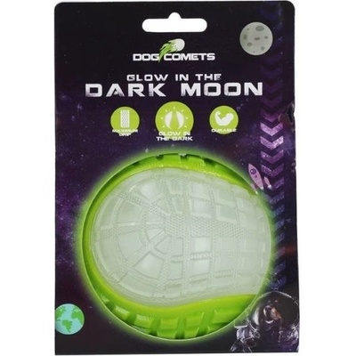 Dog Comets Dark Moon svítící míč zelený 5 cm