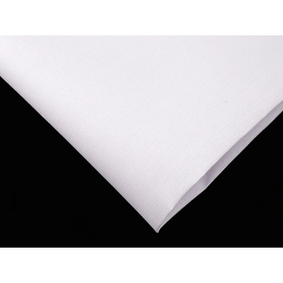Výztuha bavlněná nažehlovací na tašky a kabelky 150 g/m² šíře 115 cm bílá 1 m