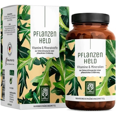 Naturtreu Rostlinný hrdina mikroživiny pro vegany 120 kapsúl