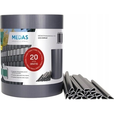 Stínící panelové pásy Medas šedá 19 cm x 35 m 460 g/m2