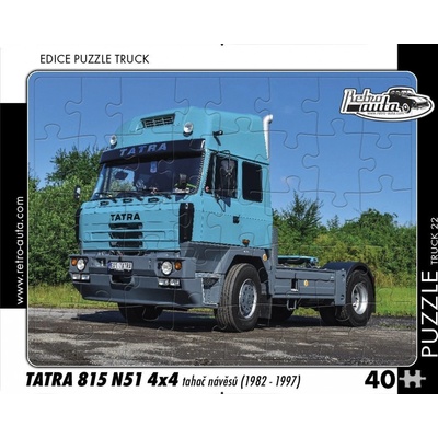 RETRO-AUTA TRUCK č.22 Tatra 815 N51 4x4 tahač návěsů 1982-1997 40 dílků