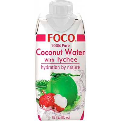 FOCO Nápoj kokosový s liči 0,5 l
