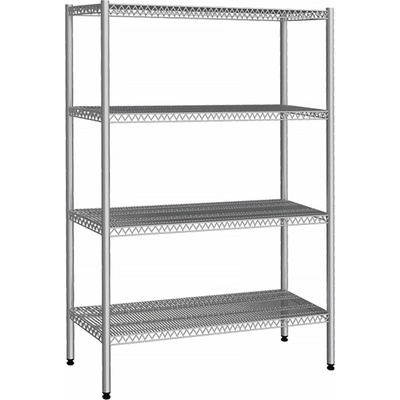 G.Gastro Nerezový regál - 1220x460 mm - 4 police (PEVNÉ) - D9779846