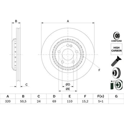 BOSCH Brzdový kotúč 0 986 479 H39