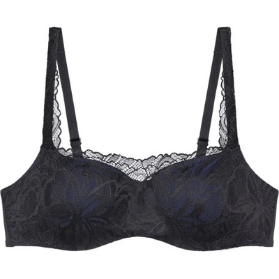 Triumph Body Make-Up Illusion Lace Balconette Bra černá