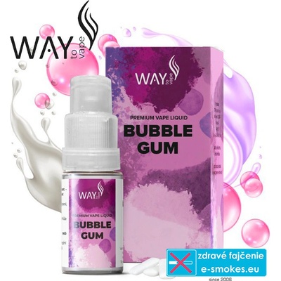 WAY to Vape Bubble Gum 10 ml 12 mg