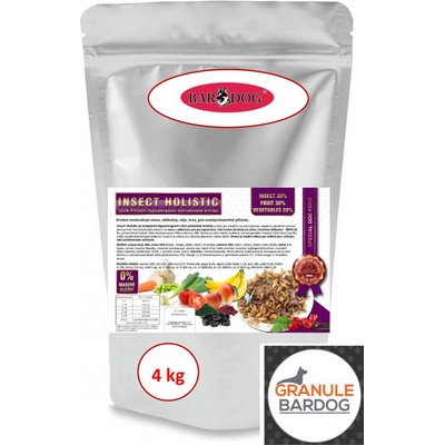 Bardog Hypoalergenné grain free Insect Holistic 4 kg