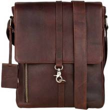 Burkely Čierna kožená bočná kabelka Antik Avery crossbody