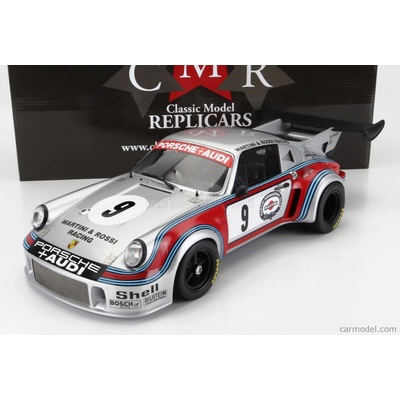 Carrera Cmr Porsche 911 930 Rsr Turbo 2.1l Team Martini & Rossi Racing N 9 2nd 6h Watkins Glen 1974 G.v.lennep H.muller Stříbrná Červená Modrá 1:12