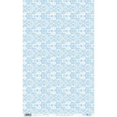 Rýžový papír 54x33 ARABESCO baby modrá - Rice Paper 54x33 ARABESCO blue BEBE
