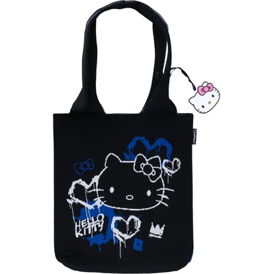 Taška přes rameno Colorino Hello Kitty Neon Black, 9 l, černá
