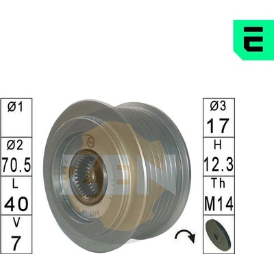 Voľnobežka alternátora ERA ZN5598