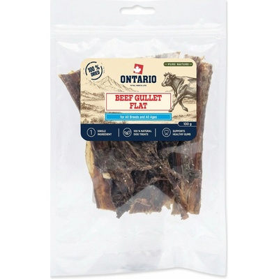 Ontario Pure Nature sušený plochý hovězí jícen pro psy 100 g – Hledejceny.cz