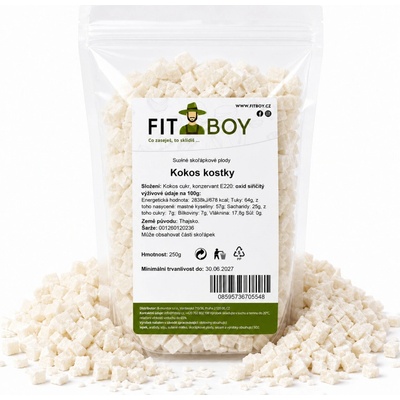 FITBOY Kokos kostky 250 g