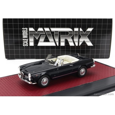 Matrix scale models Matrix modely v mierke Alfa romeo 2600 Spider Cabriolet Open 1962 Tmavomodrá 1:43