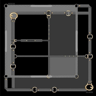Guess šatka Camden AW5652POL03-BLA