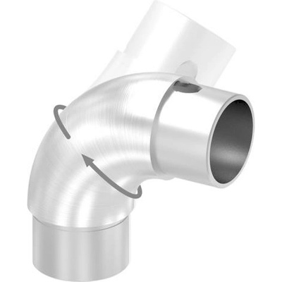 Feldmann Nerezová spojka madla zábradlia pr.42,4 mm 56160-320V flexi otočná 360°, AISI 304 brus