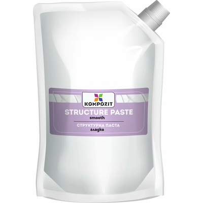 Hladká bílá strukturovací pasta od Kompozit - 500 ml