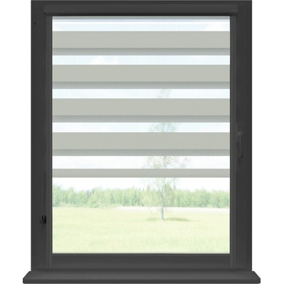 Dekodum Roleta den a noc v antracitové kazetě soft, Šedá 56 x 200 cm