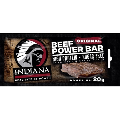 Indiana Jerky Sušený Hovězí steak Beef Power Bar Original 20 g – Hledejceny.cz