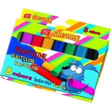 EasyCreative plastelina 8 barev/sada,128 g