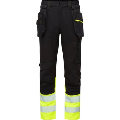 Portwest DX457 DX4 Hi Vis reflexné nohavice žltá čierna
