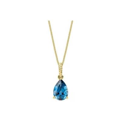 Elements gold Zlatý prívesok s London Blue topásom GP2393L