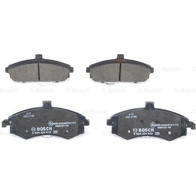 BOSCH Sada brzdových platničiek kotúčovej brzdy 0986424810