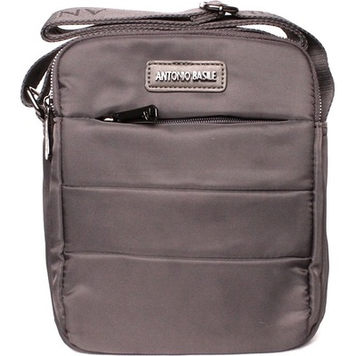 Dvouoddílová středně velká šedá Crossbody taška Antonio Basile 55