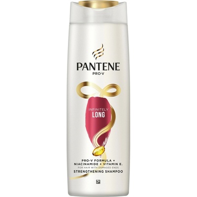 Pantene Infinitely Long Strengthening Posilňujúci šampón na stredne dlhé a dlhé vlasy 400 ml