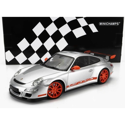 MINICHAMPS PORSCHE 911 997 GT3 RS COUPE 2007 - SILVER RED 1:18