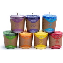 Yogi & Yogini Naturals Vonné svíčky Čakrové Dárková sada 7 x 54 g