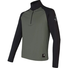 SENSOR COOLMAX THERMO mikina zip olive green/černá