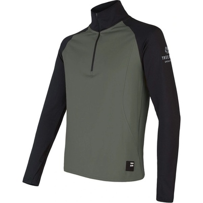 SENSOR COOLMAX THERMO mikina zip olive green/černá