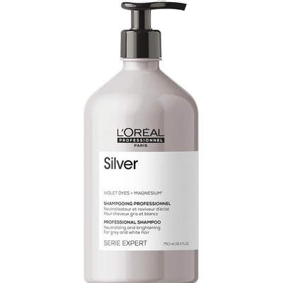 L’Oréal Professionnel Serie Expert Silver stříbrný šampon pro šedivé vlasy 750 ml