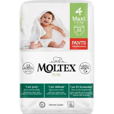 Moltex Pure & Nature natahovací Maxi 7-12 kg 22 ks