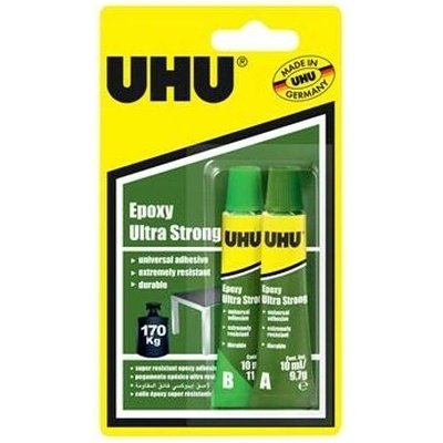 UHU Epoxidové lepidlo "Epoxy Ultra Strong", 2x 10 ml, dvousložkové