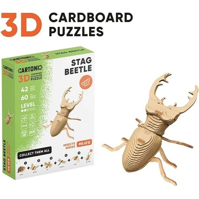 Cartonic 3D puzzle Roháč 42 ks
