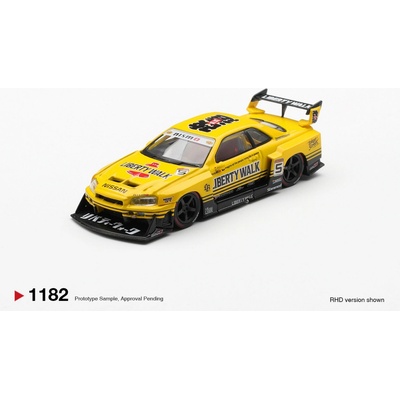 MINI GT Nissan LB ER34 Super Silhouette SKYLINE Sport Yellow 1:64