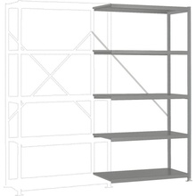 Manuflex RP1151.9006 Prístavný regál 2000 x 1000 x 300 mm 5 polic