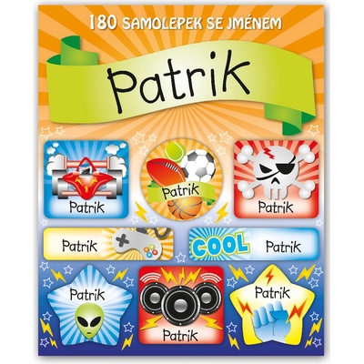 ARGUS Veselé nálepky samolepky se jménem Patrik