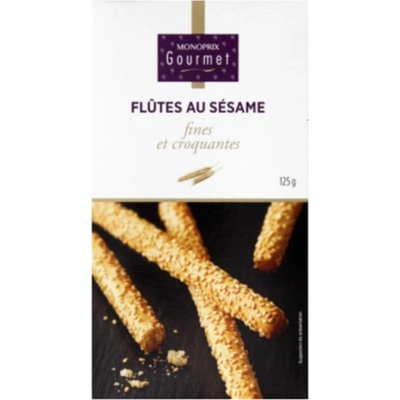 Monoprix Gourmet Křupavé sezamové tyčinky 125 g