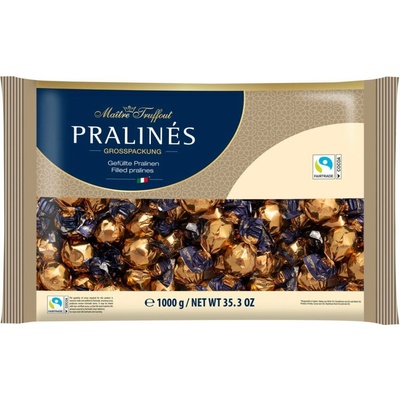 Gunz Maitre Truffout Pralinky z mléčné čokolády s náplní s příchutí capuccino 1 kg