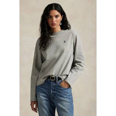 Polo Ralph Lauren Bavlnené tričko s dlhým rukávom 211967105 sivá