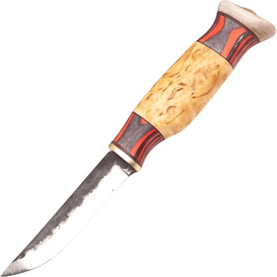 Wood Jewel Kolari knife with red-black colored curly birch handle, 9,5 cm WJ23KOL